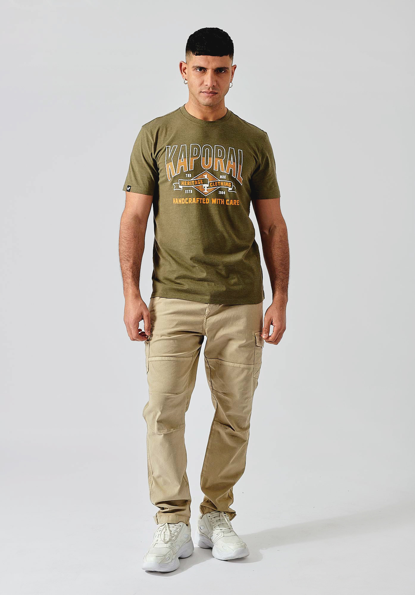 BRODI  T-shirt kaki homme