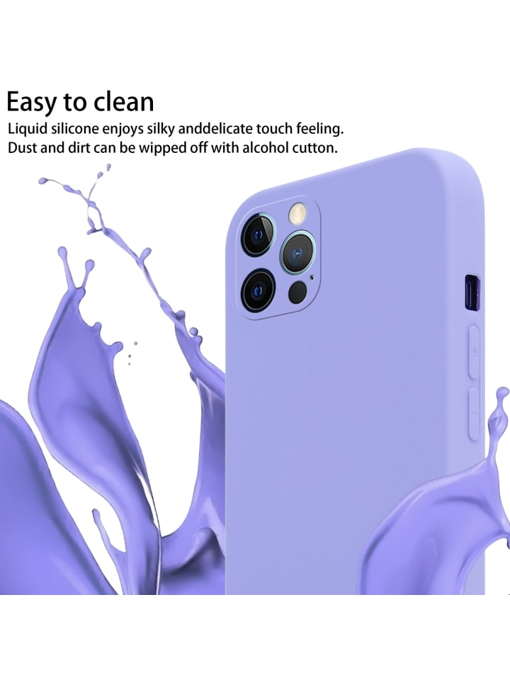 cadorabo Handykette für Apple iPhone 12 / 12 PRO Hülle in LIQUID HELL LILA günstig kaufen onesize