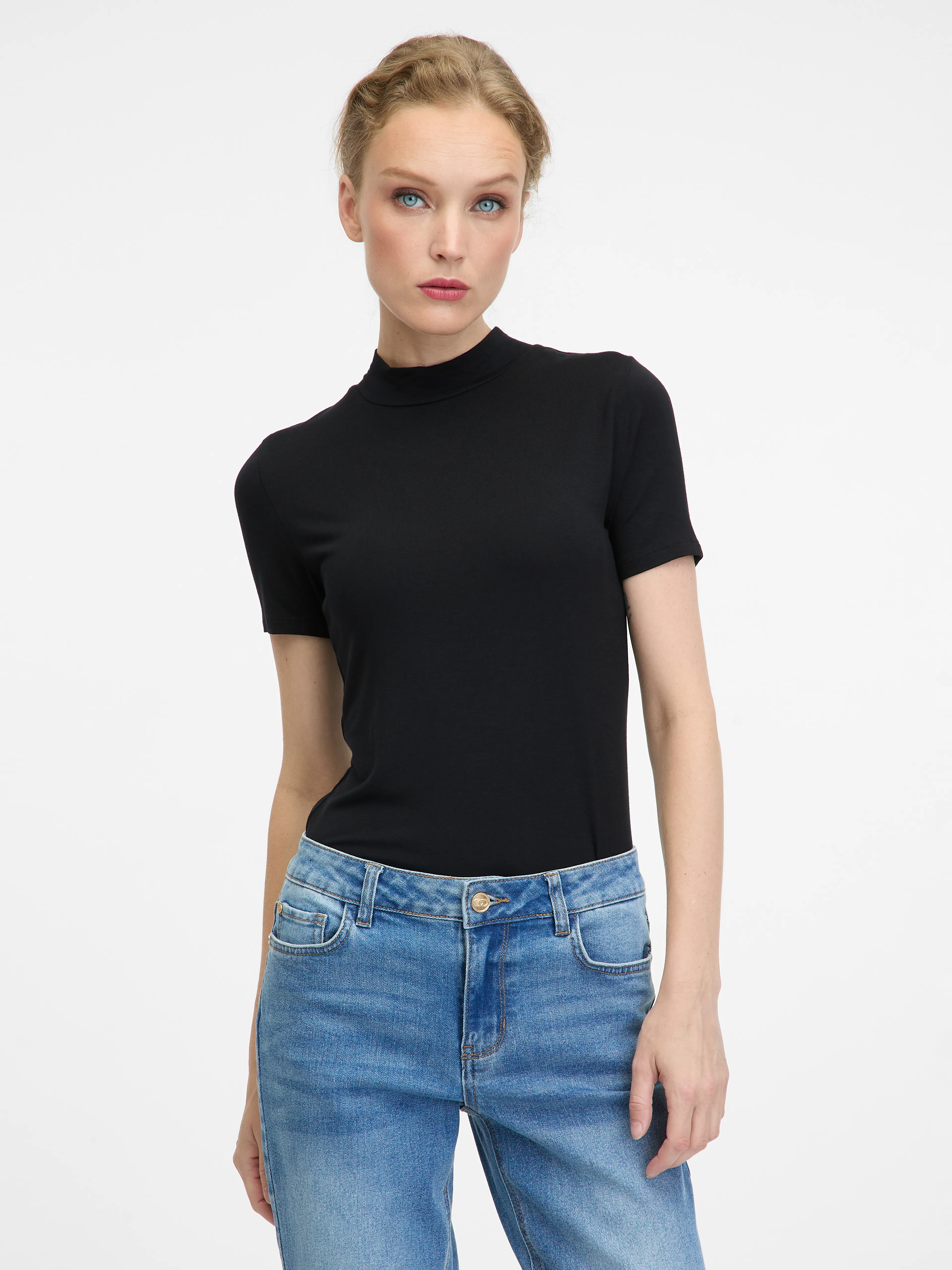 Schwarzes Damen-T-Shirt ORSAY
