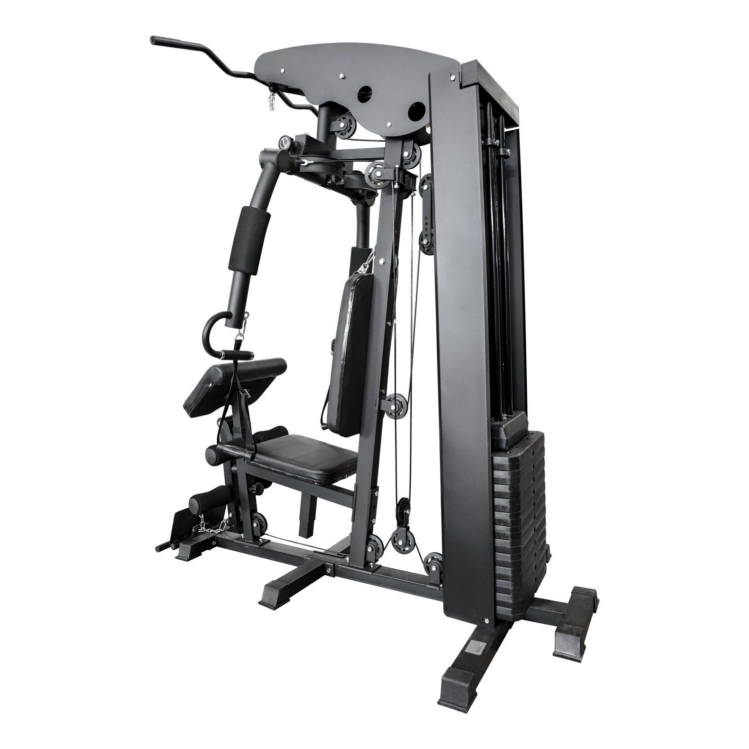 AsVIVA Kraftstation Kraftstation AsVIVA MG5 Pro 40in1 73 kg Multi-Gym, 13 Gewichtsblöcke, Massive Stahlrohrkonstruktion, 13 Gewichtsblöcke, rutschsichere Griffe
