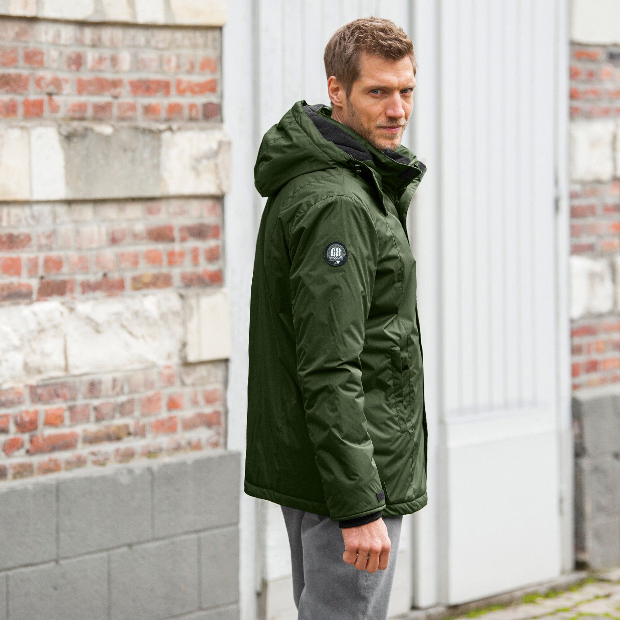 Parka imperméable doublée polaire à capuche