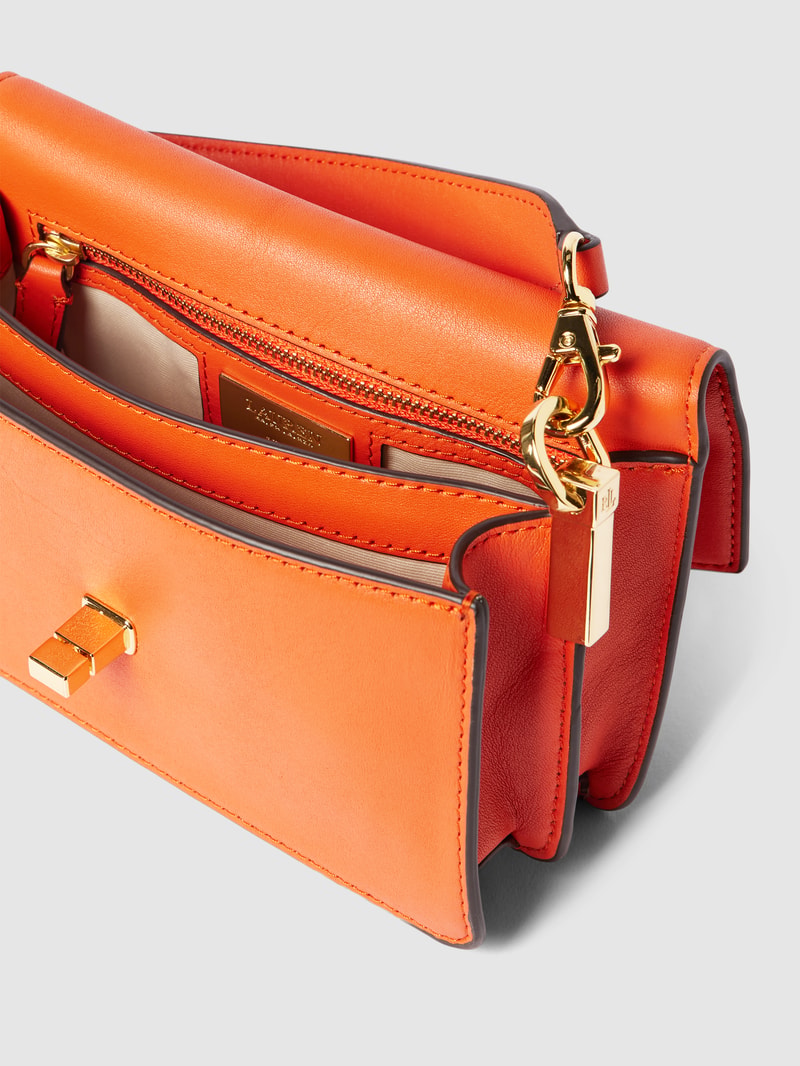 Umhängetasche aus Leder Modell 'TAYLER' in orange