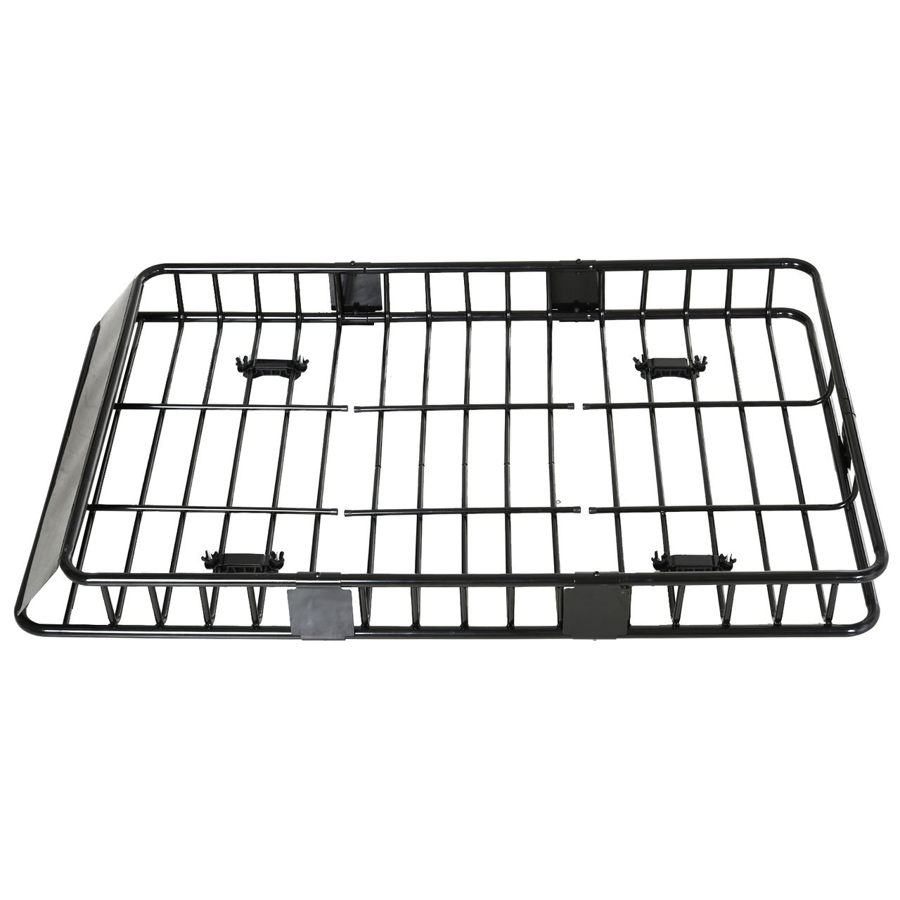 HOMCOM Dachkorb Auto Dachträger Dach Universal Schwarz 162 x 99 x 16 cm