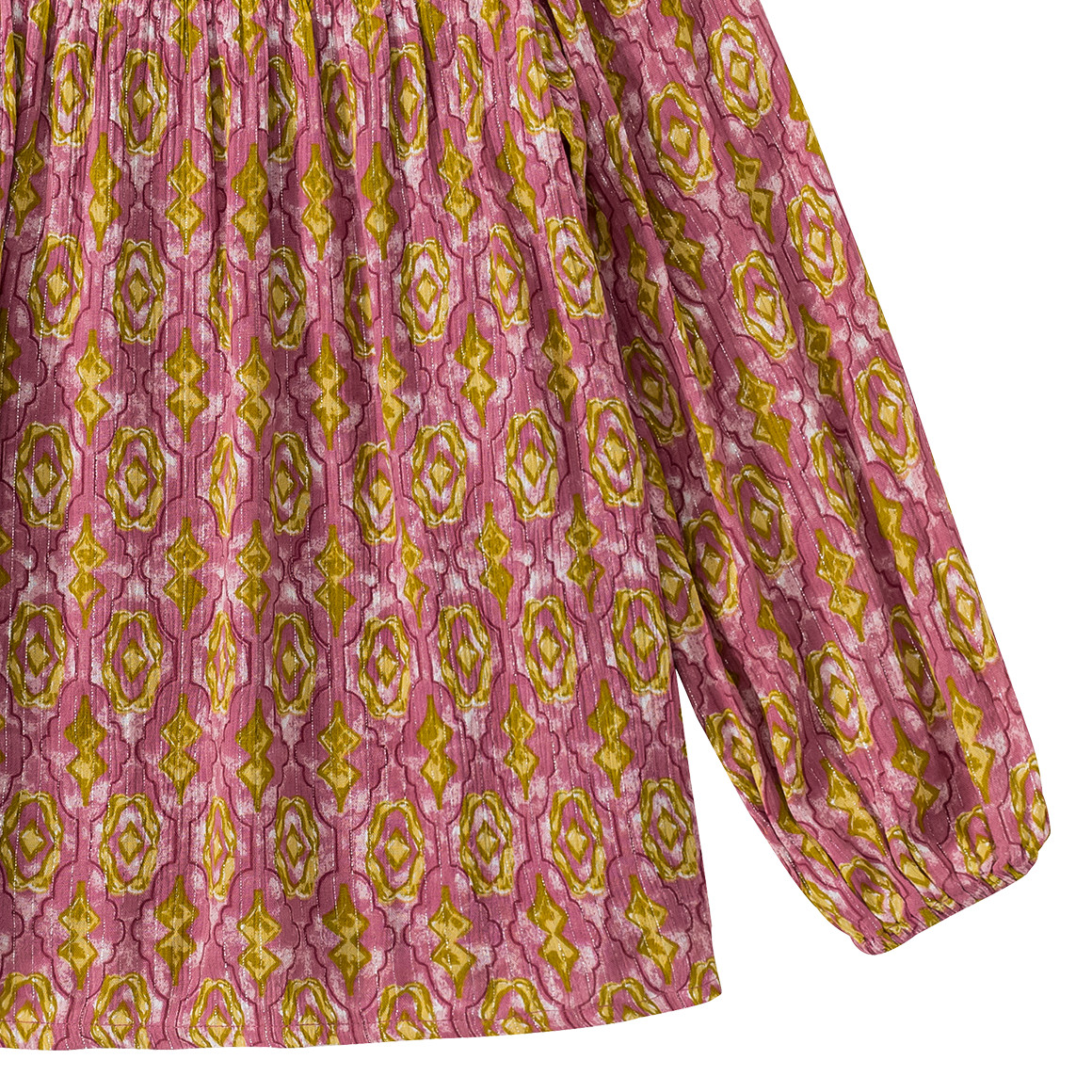 Mädchen Bluse mit grafischem Allover-Print