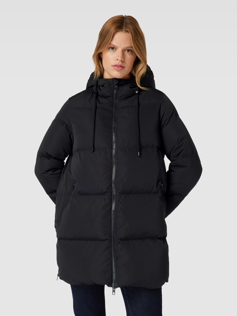 Daunenjacke mit Daunen-Feder-Füllung Modell 'LOUISE' in schwarz