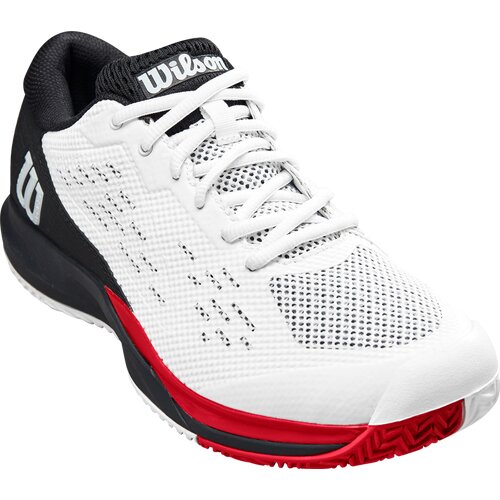HERREN TENNISOUTDOORSCHUHE RUSH PRO ACE WH/BK/POPPY RED