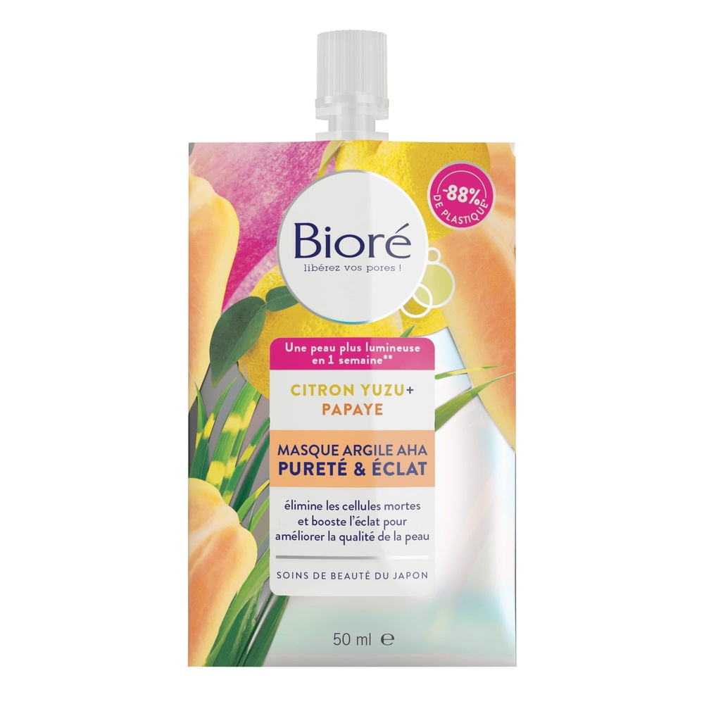 bioré Masque Argile AHA Pureté & Eclat Masque visage