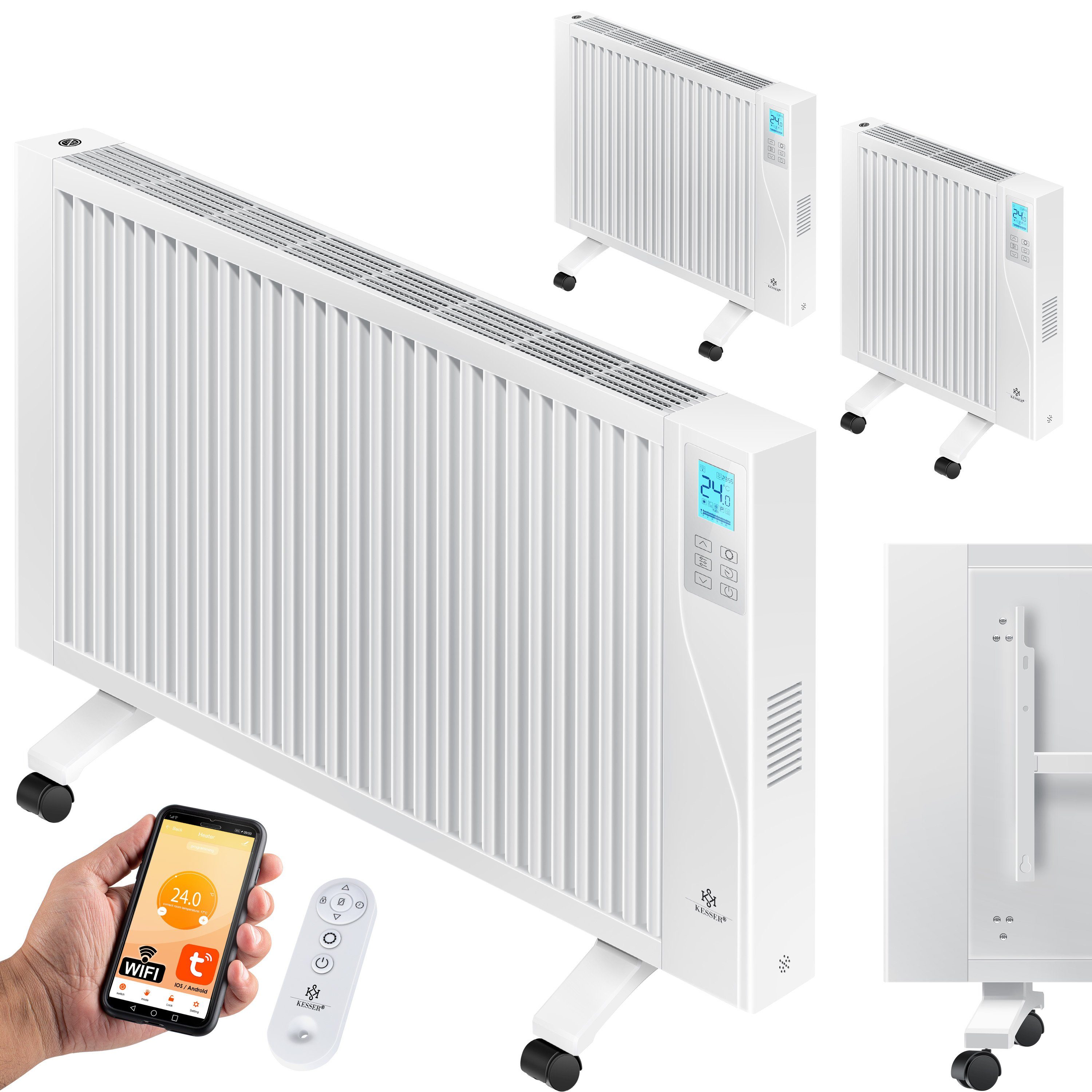 KESSER Heizgerät, 1500 W, Elektroheizkörper Infrarotheizung energiesparend 2in1