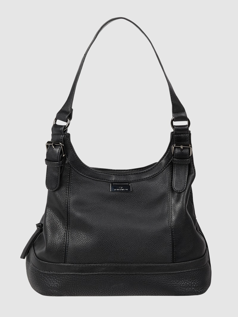 Shopper in Leder-Optik in schwarz