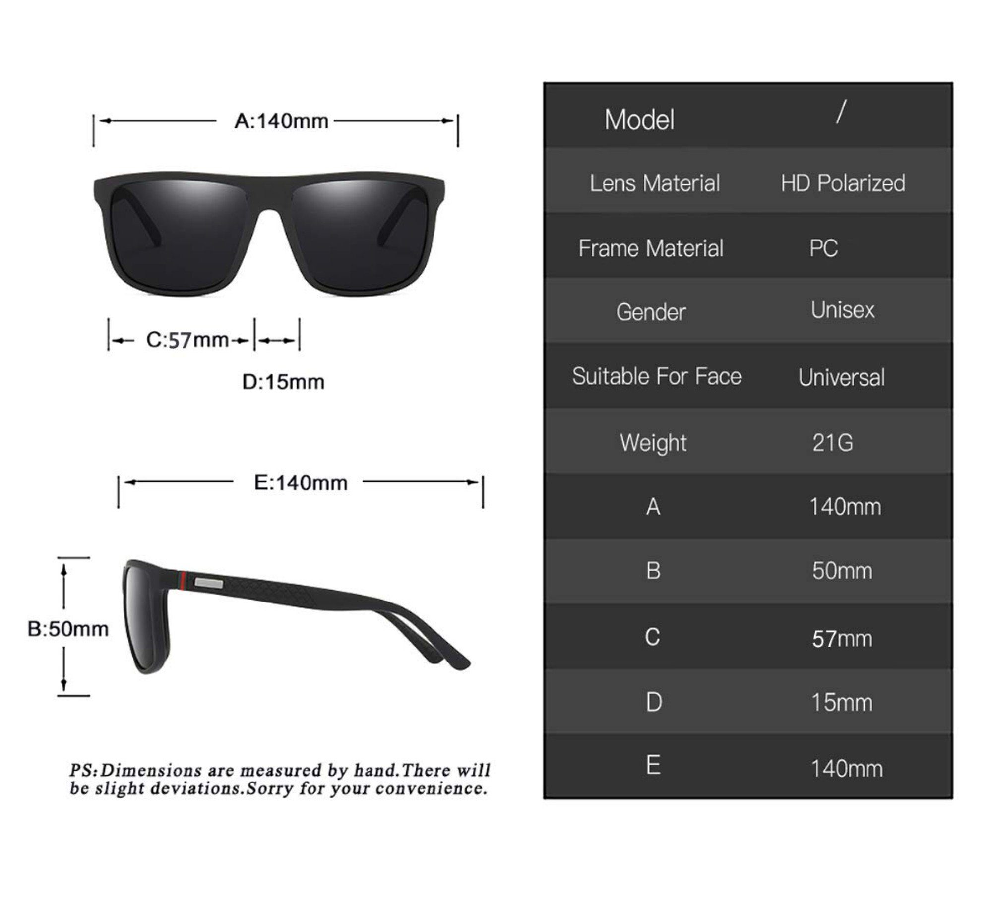 Tisoutec Sonnenbrille Sonnenbrille Damen Herren -Pilotenbrille-Polarisiert Fliegerbrille (Premium Metallrahmen Piloten Sonnenbrillen Unisex mit UV400 Schutz Vintage Schwarz Fahrerbrille)