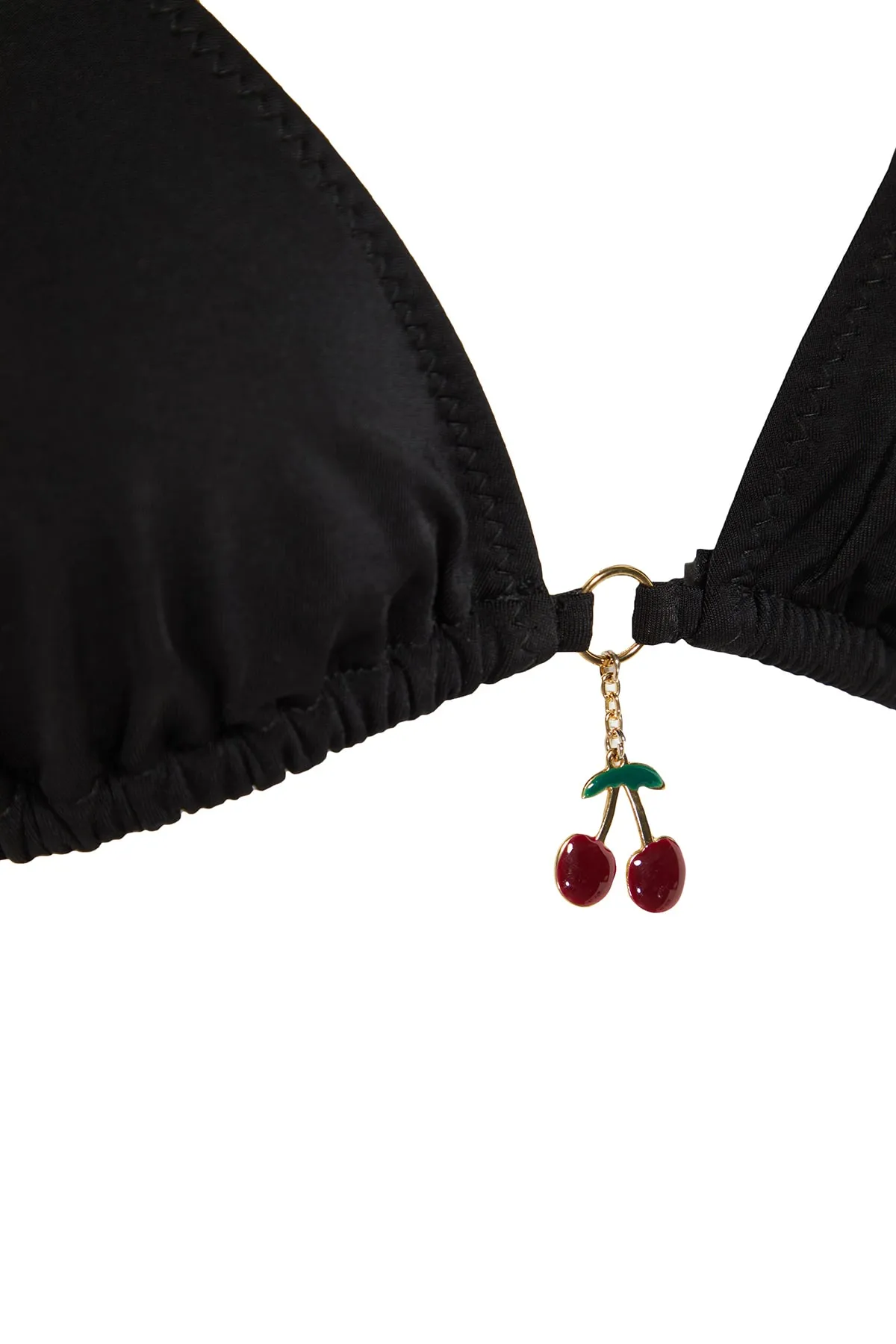 Trendyol Collection  Schwarzes Triangel-Accessoire-Bikinioberteil TBESS23BU00045