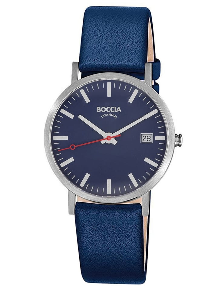 Boccia Armbanduhr Quarz Titan/Navyblau günstig kaufen onesize