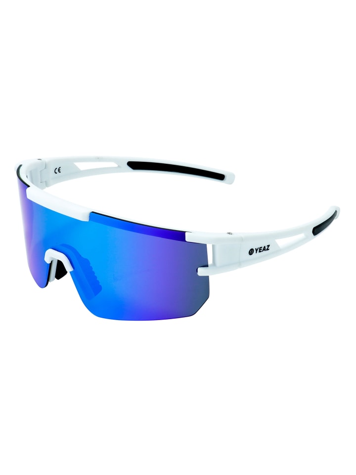 YEAZ SUNSPARK Sport-Sonnenbrille Bright White/Blue in blau günstig kaufen onesize