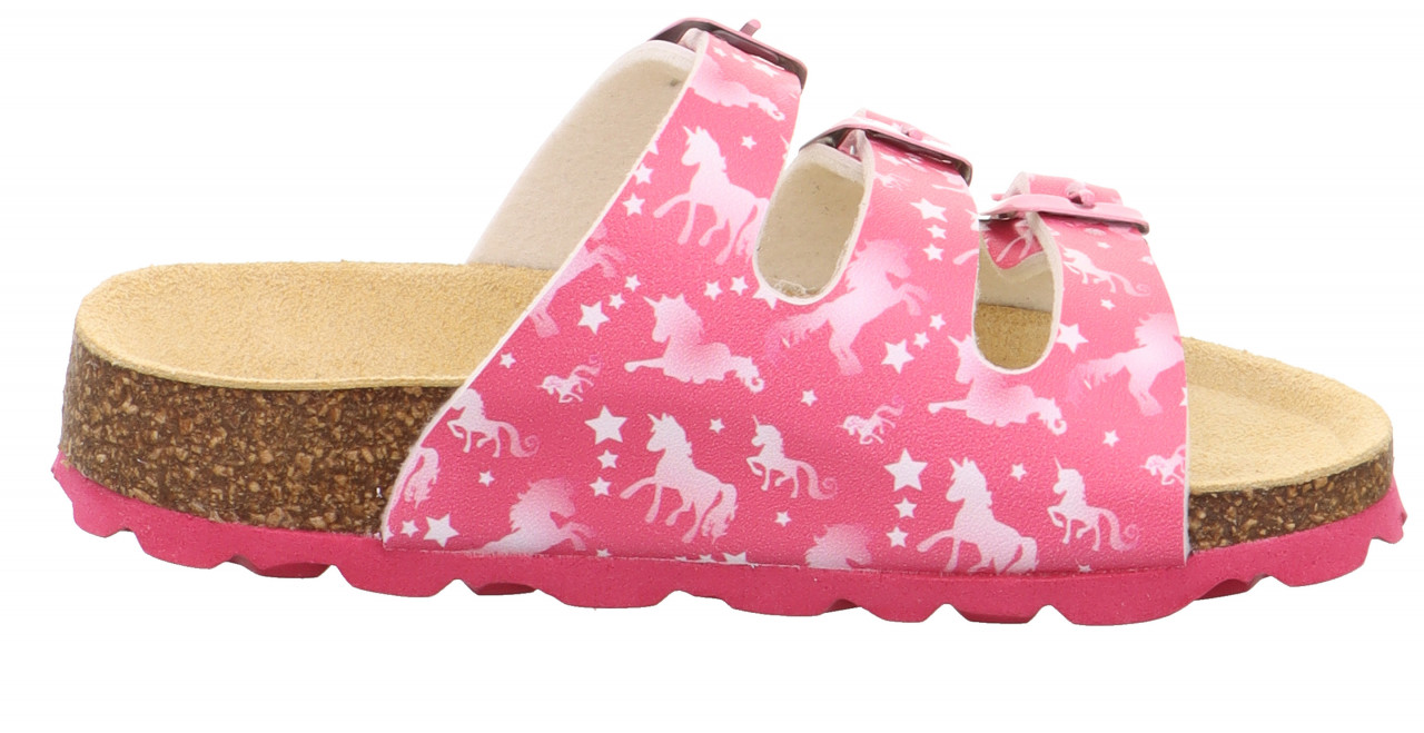 FUSSBETTPANTOFFEL - PinkPantoffel mit Schnalle
