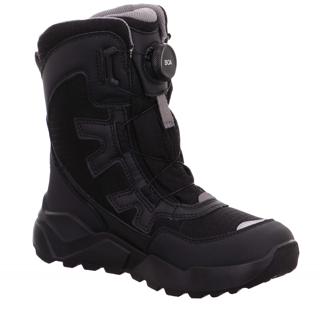 ROCKET - Schwarz/Grau Stiefel mit BOA® Drehverschluss
