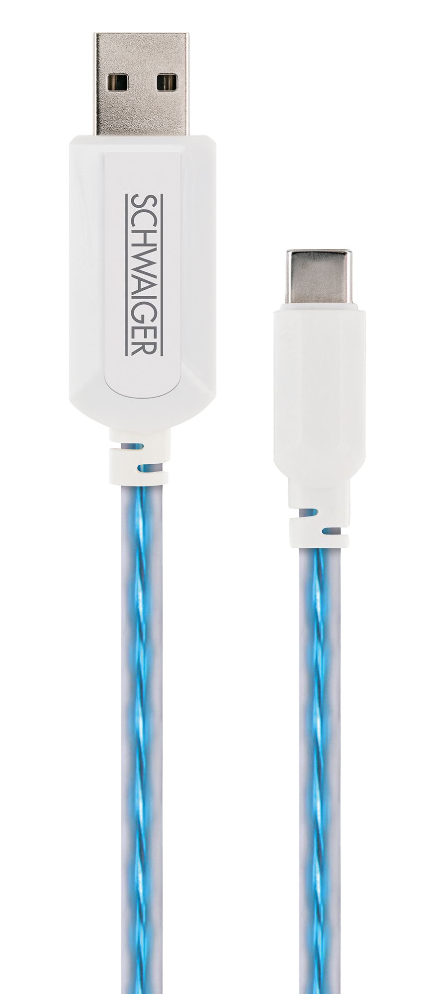 Schwaiger Beleuchteter USB Type C Ladekabel