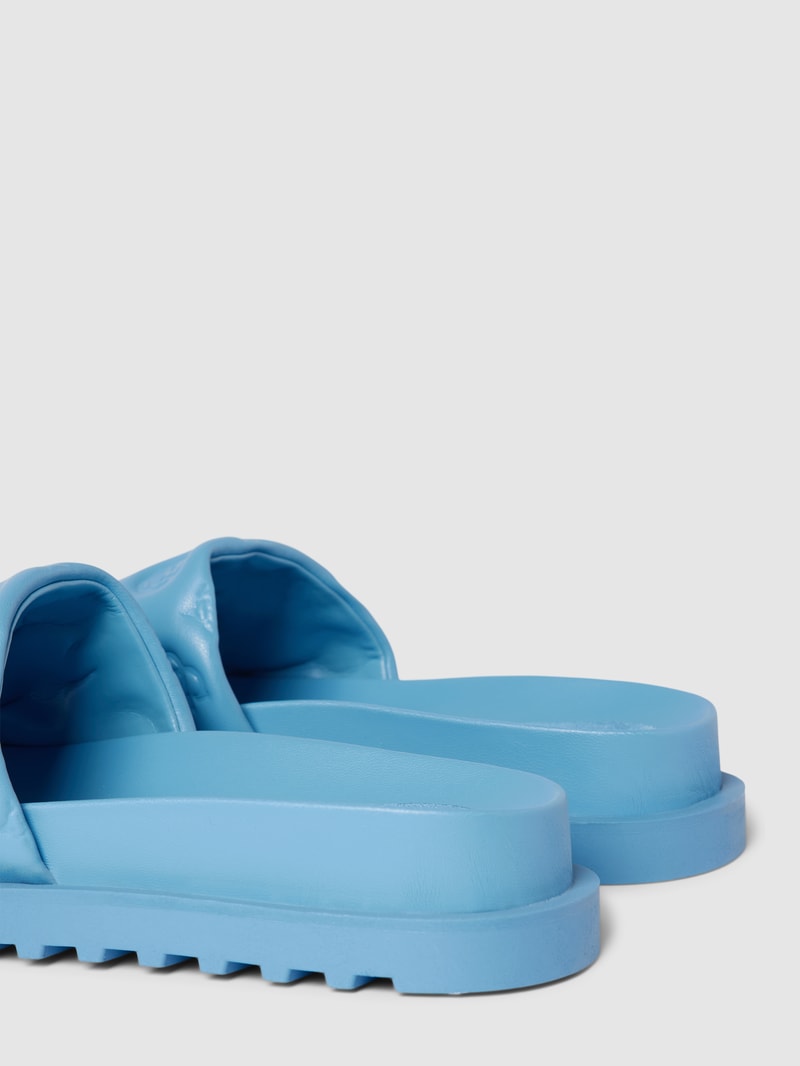 Slides mit Label-Details Modell 'FABETZA' in royalblau