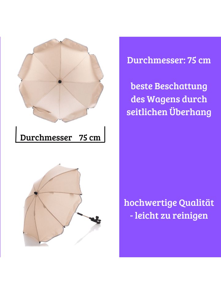 fillikid Sonnenschirm Melange Exklusiv in Natur günstig kaufen onesize