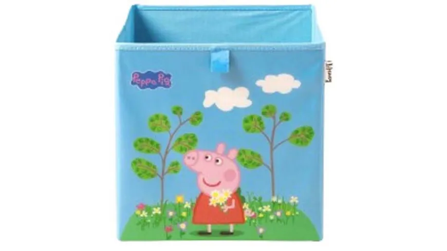 Lifeney Aufbewahrungsbox Peppa Pig 30x30x30cm blau, pink, grün
