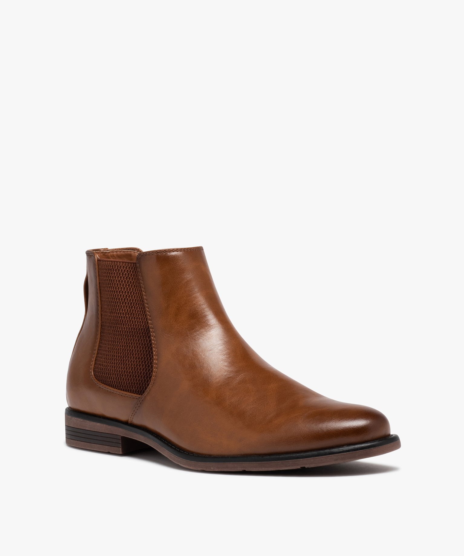 Boots homme unies style Chelsea marron | GEMO