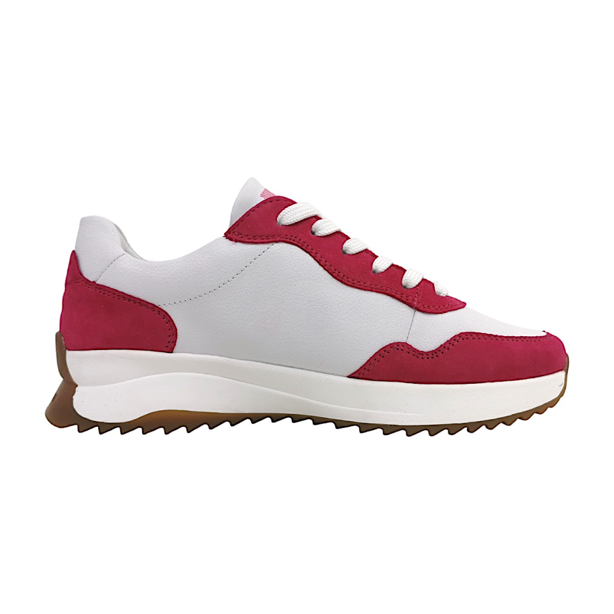 Rieker Sheepsuede/Rock/More/Albu W1302-81 Weiß 81 Fuchsia/ Weiß/ Magenta