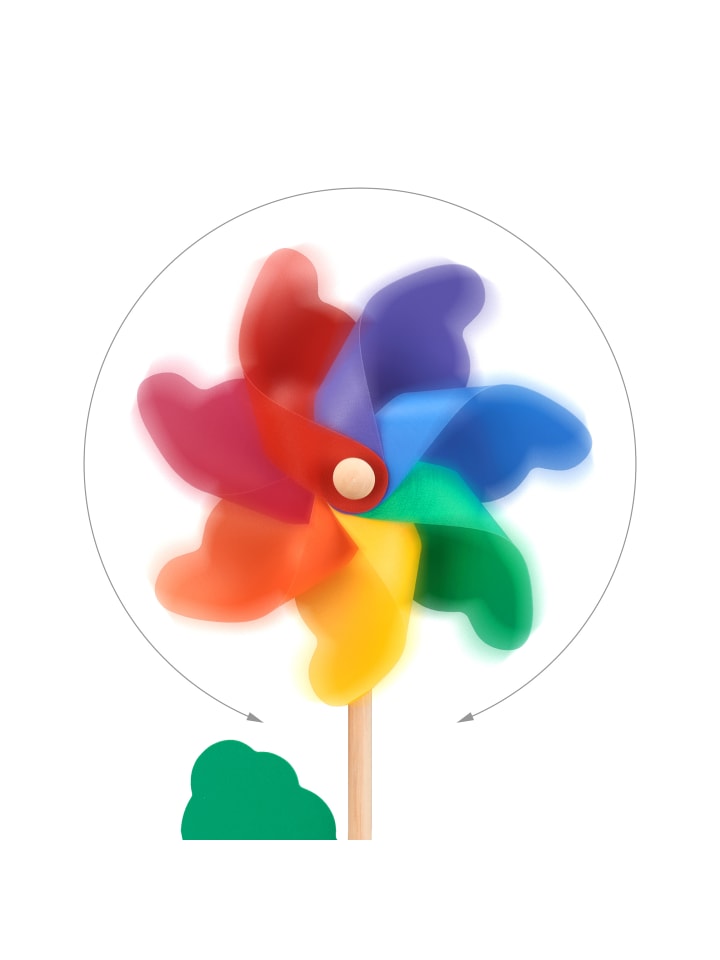 relaxdays 2x Windrad in Bunt - (B)18 x (H)47,5 x (T)8,5 cm günstig kaufen onesize