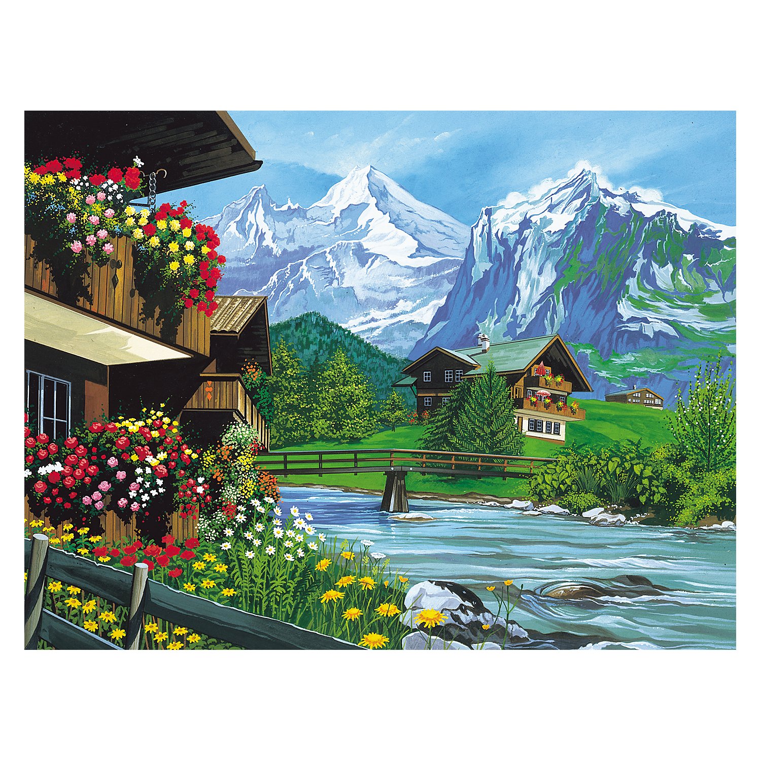 Malen nach Zahlen mit Acrylfarben, 