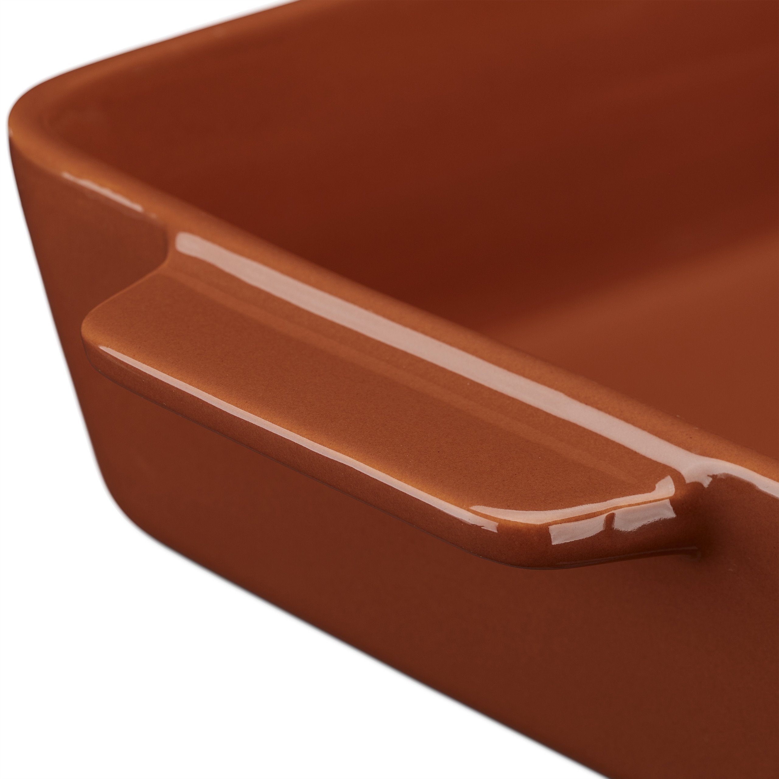 relaxdays Auflaufform 3-tlg. Keramik Auflaufform Set braun, Keramik