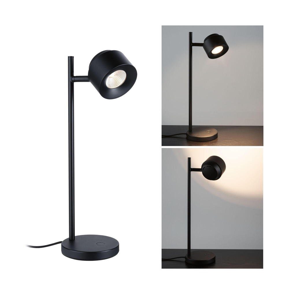 Paulmann LED Tischleuchte LED Tischleuchte Puric Pane in Schwarz 7W 400lm, keine Angabe, Leuchtmittel enthalten: Ja, fest verbaut, LED, warmweiss, Tischleuchte, Nachttischlampe, Tischlampe