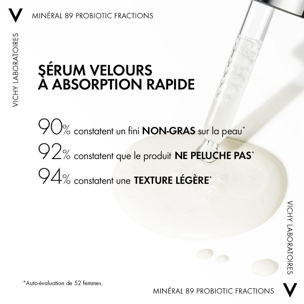 Vichy Minéral 89 Sérum visage régénérant et réparateur enrichi en fractions de probiotiques