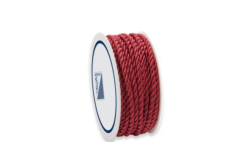 TRUBA Baumwollkordel uni bordeaux 5 m