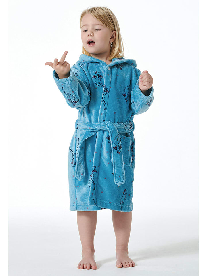 Schiesser Bademantel in Blau günstig kaufen