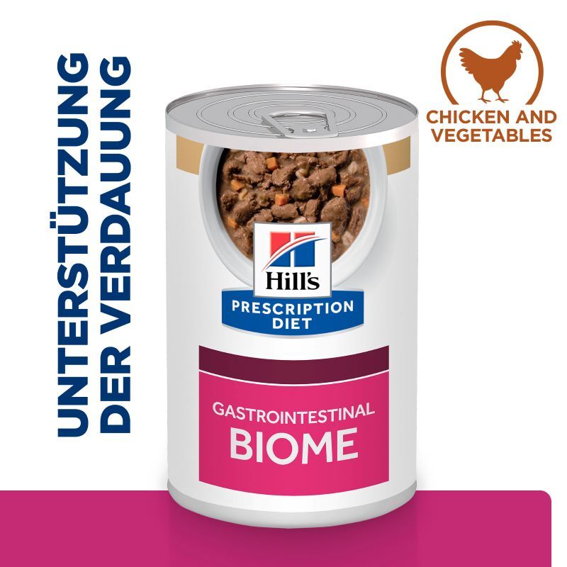 Hill's Hundenassfutter Hill's Prescription Diet Gastrointestinal Biome mit Huhn 12x354g