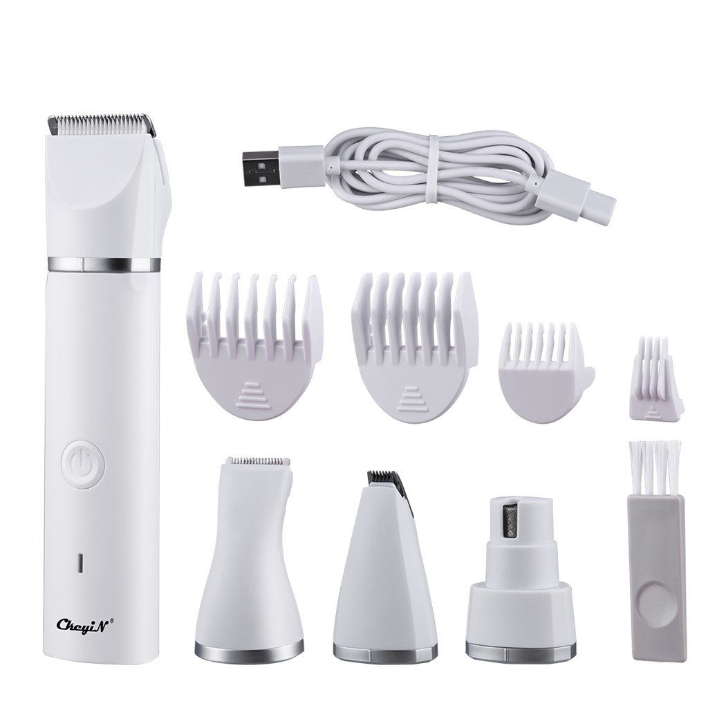 CkeyiN Hundeschermaschine 4 In 1 Elektrische Tierhaarschneidemaschine Rasierer Set, Für Hunde und Katze