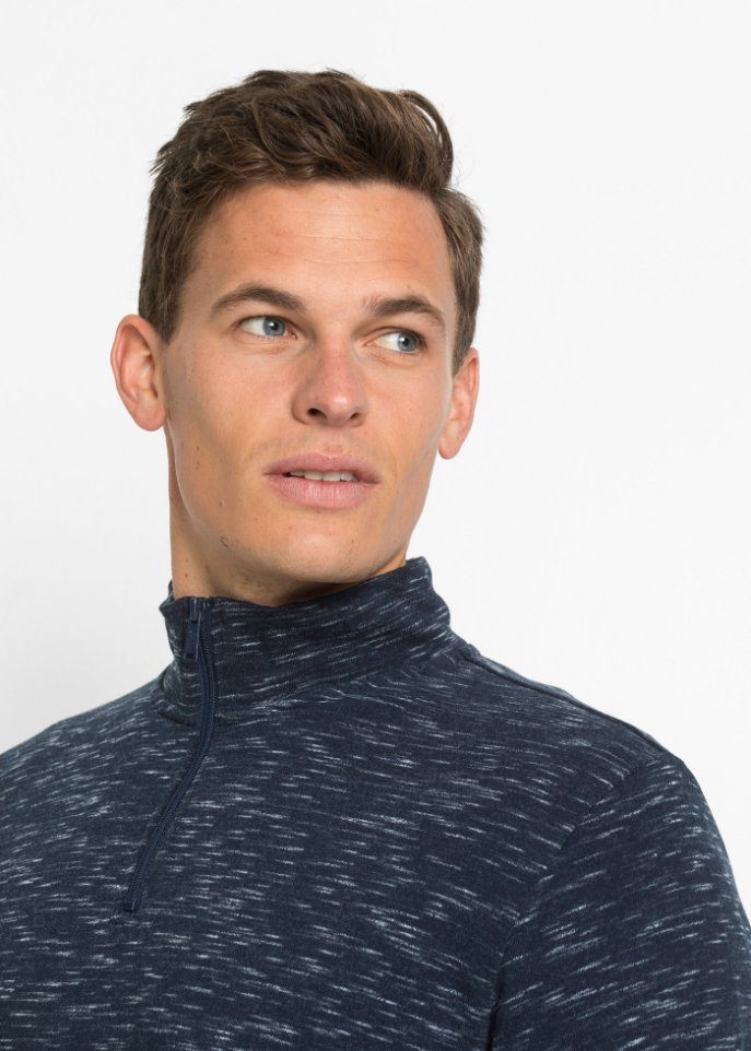 Sweatshirt mit Troyerkragen