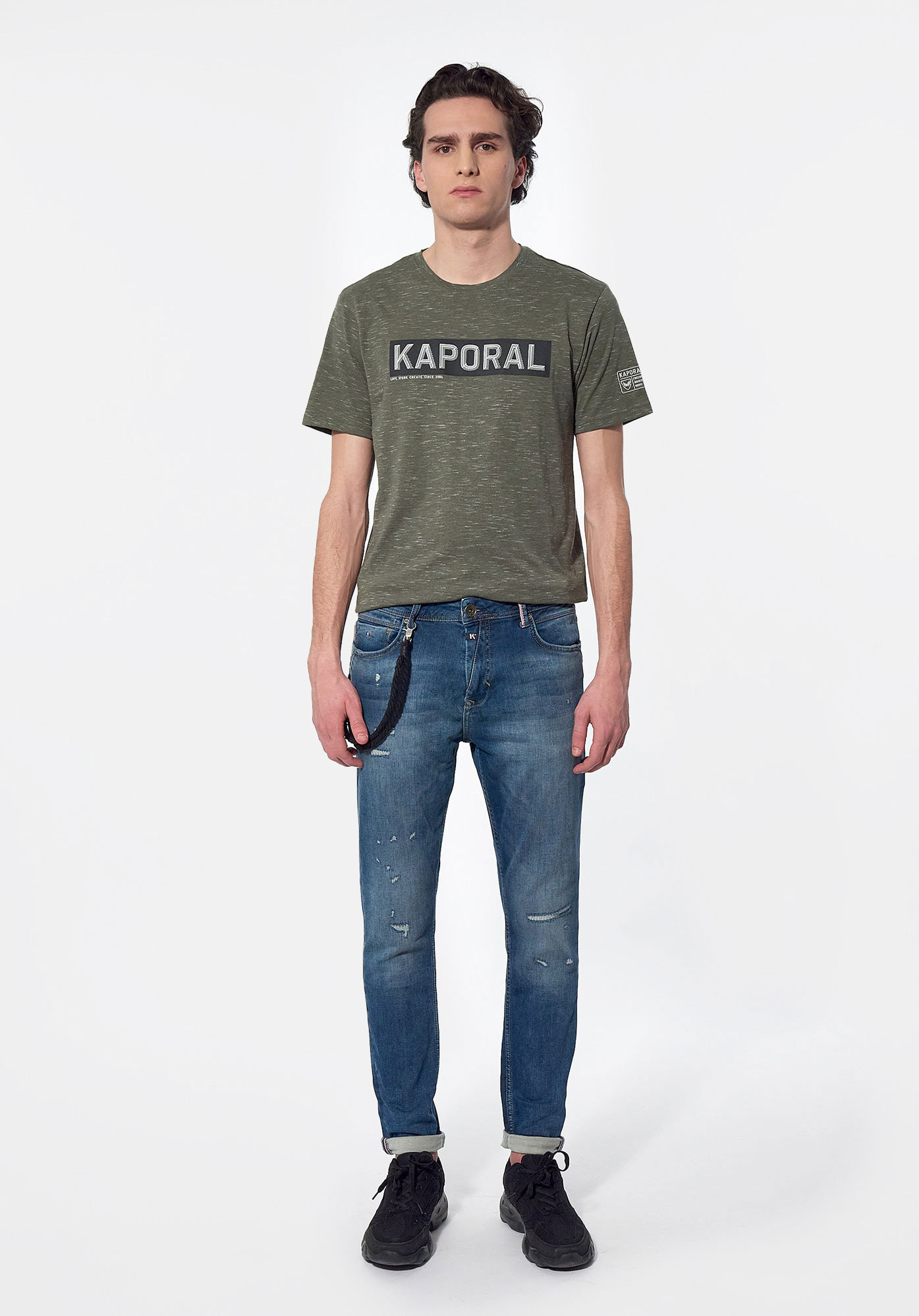JUDE   Jean tapered slim bleu Homme