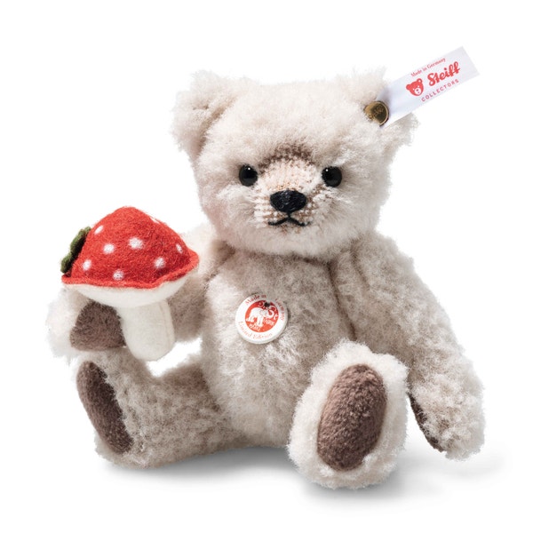 Online Exklusiv Teddybär mit Glücksbringer, 13 cm, beige