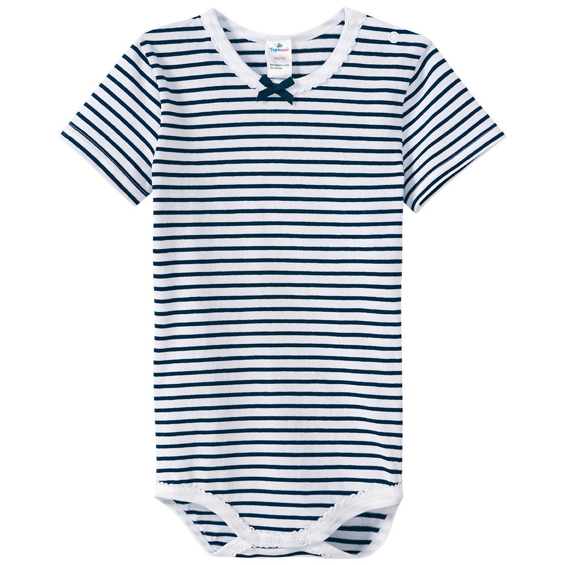 5 Baby Bodys mit Bio-Baumwolle