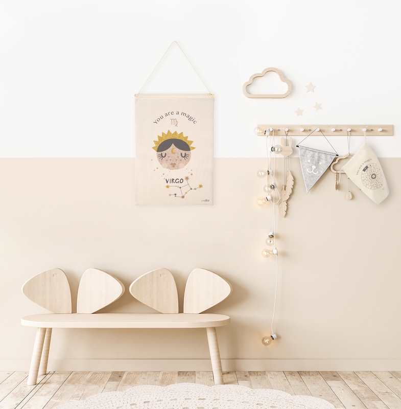 Déco murale zodiaque signe vierge LITTLE VIRGO