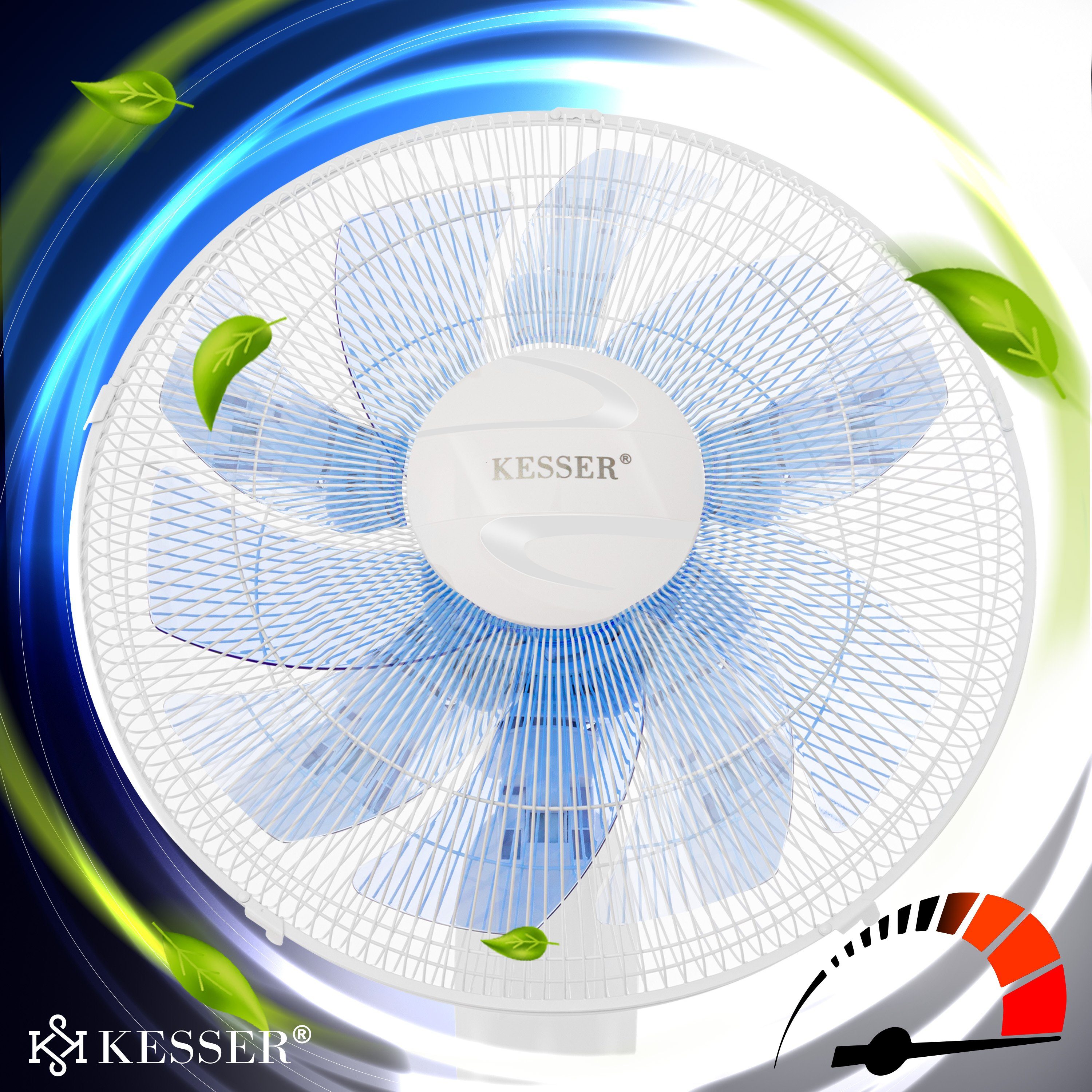 KESSER Standventilator, Standventilator mit Fernbedienung Timer Standlüfter