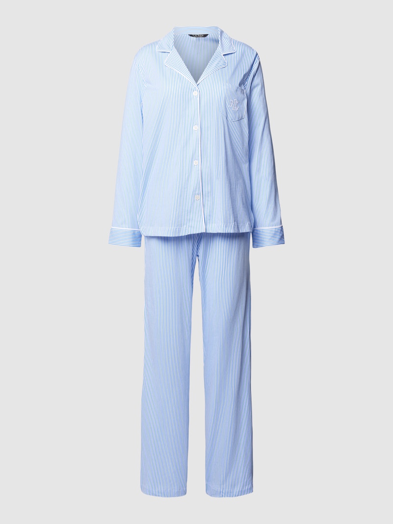 Pyjama mit Streifenmuster in bleu