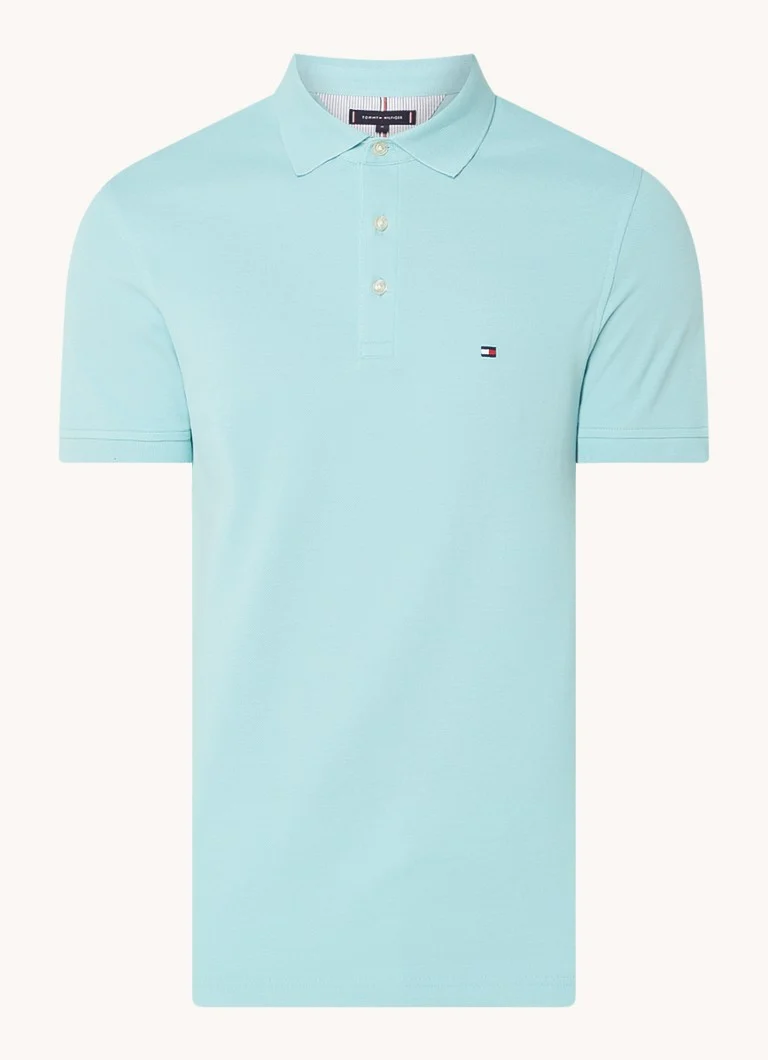 Polo Tommy Hilfiger 1985 slim fit com bordado do logotipo