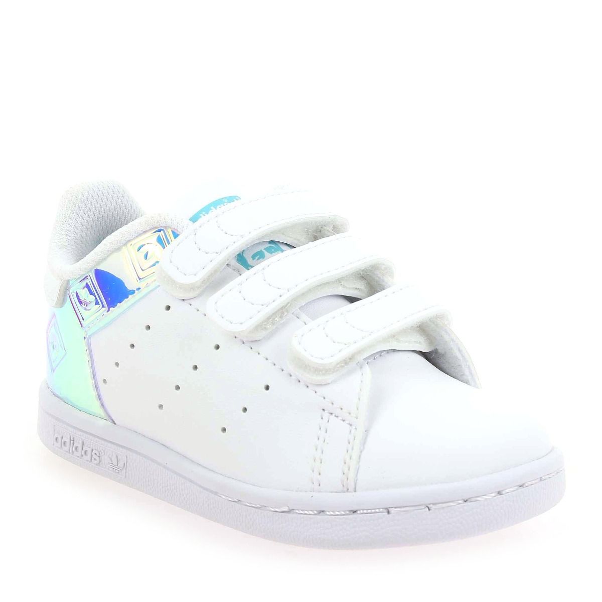 Adidas Originals  STAN SMITH METAL VELCRO CF I H21 - Blanc Multi