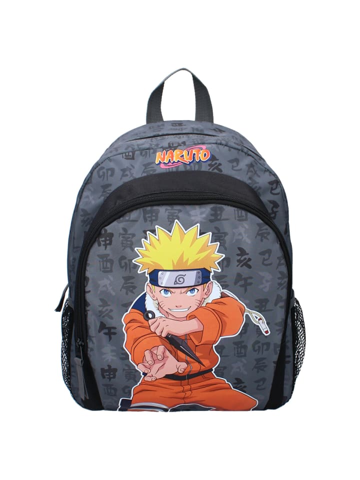 Naruto Naruto Rucksack Tasche Perfekt für Sport, Schule & Abenteuer Bag in Grau günstig kaufen 35 x 26 cm