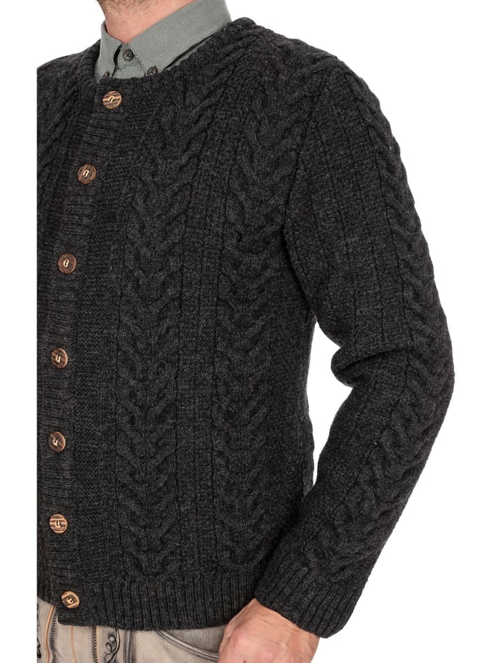 Gipfelstürmer Strickjacke 427021-0772 in anthrazit günstig kaufen
