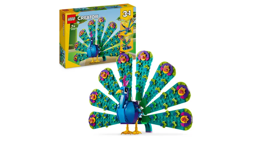 LEGO Creator 3in1 31157 Exotischer Pfau