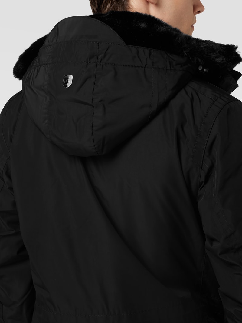 Funktionsjacke mit Reißverschlusstaschen Modell 'HALIFAX' in schwarz