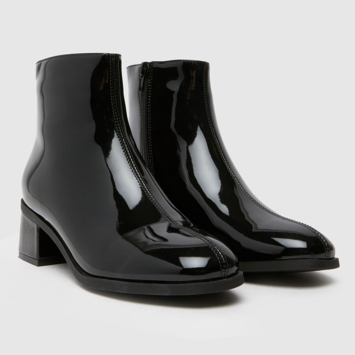 Černé dívčí kozačky schuh carla na podpatku
