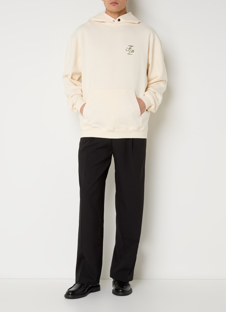 Hanorac Filling Pieces Topiary din bumbac organic, cu logo și imprimeu pe spate.
