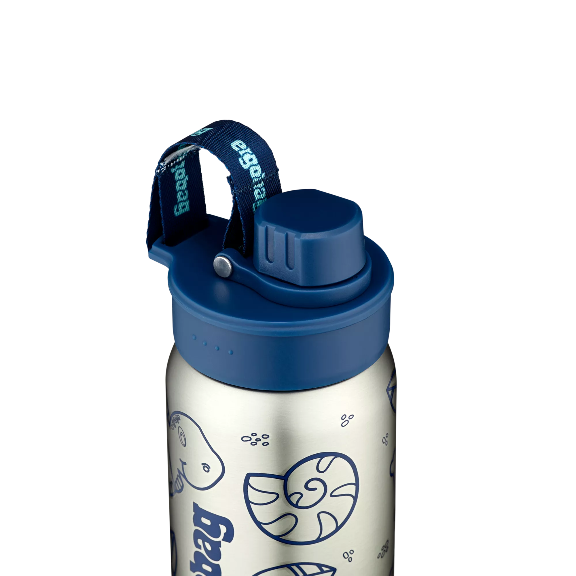 ergobag Edelstahl Trinkflasche Blau